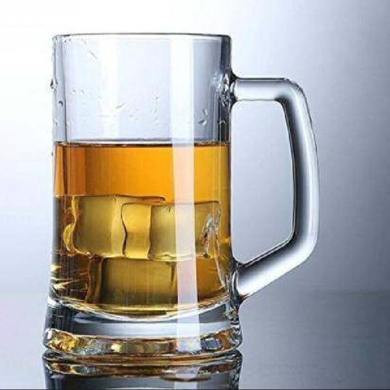 Picture of Everyday Use Transparent Beautiful unique design Water /Drinking/Coke /Sorbat /Juice premiumv Big Size 400 Ml Mug 1 Piece-White