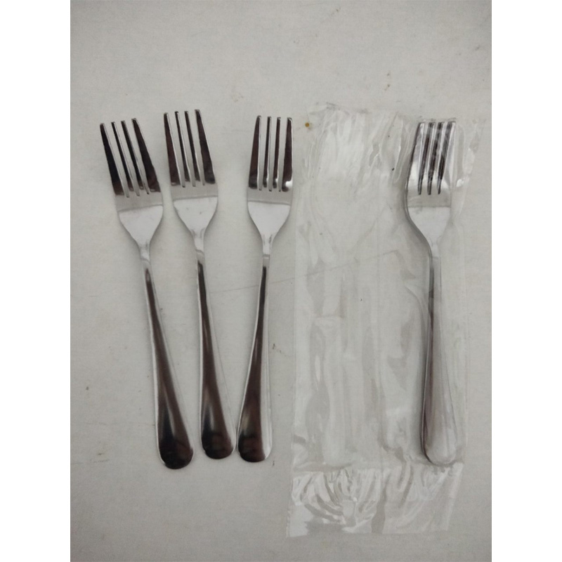 Picture of Stainless Stee Long Handle Fork Spoon Set (6 Pcs)-Multicolor