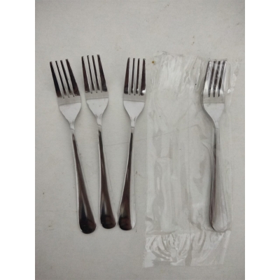 Picture of Stainless Stee Long Handle Fork Spoon Set (6 Pcs)-Multicolor