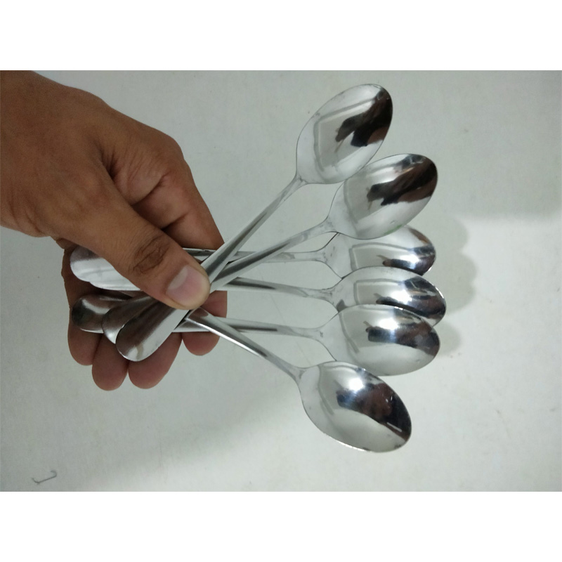 Picture of Stainless Stee  Long Handle Spoon  Soup Spoon Tea Set 6 pcs-Multicolor