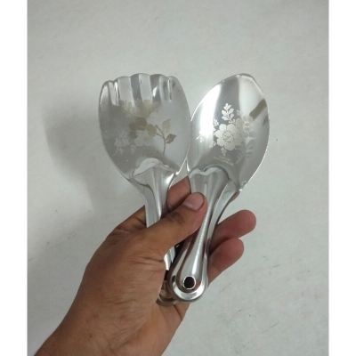 Picture of Stainless steel good means beautiful design sturdy yogurt spoon 1 piece-White