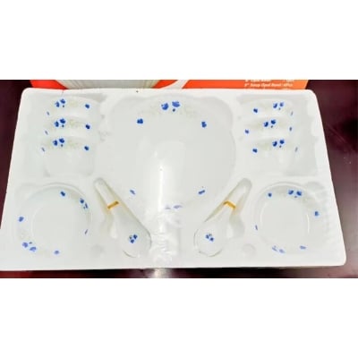 Picture of Nasir 15 Pcs Opal Glassware Dinner Soup Set-Multicolor