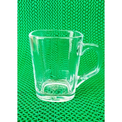 Picture of Transparen  good Quality crystal clear strong 100 Ml Tea  coffee Cup Set 6 Piece-White