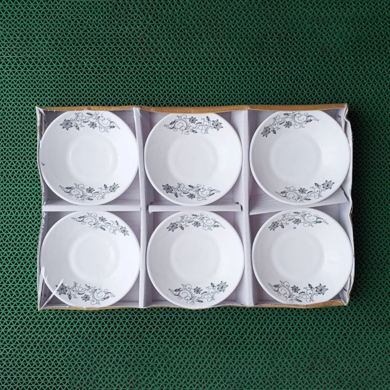 Picture of good quality unique design opal Firni family Glass Bati Set 6 Piece-Multicolor