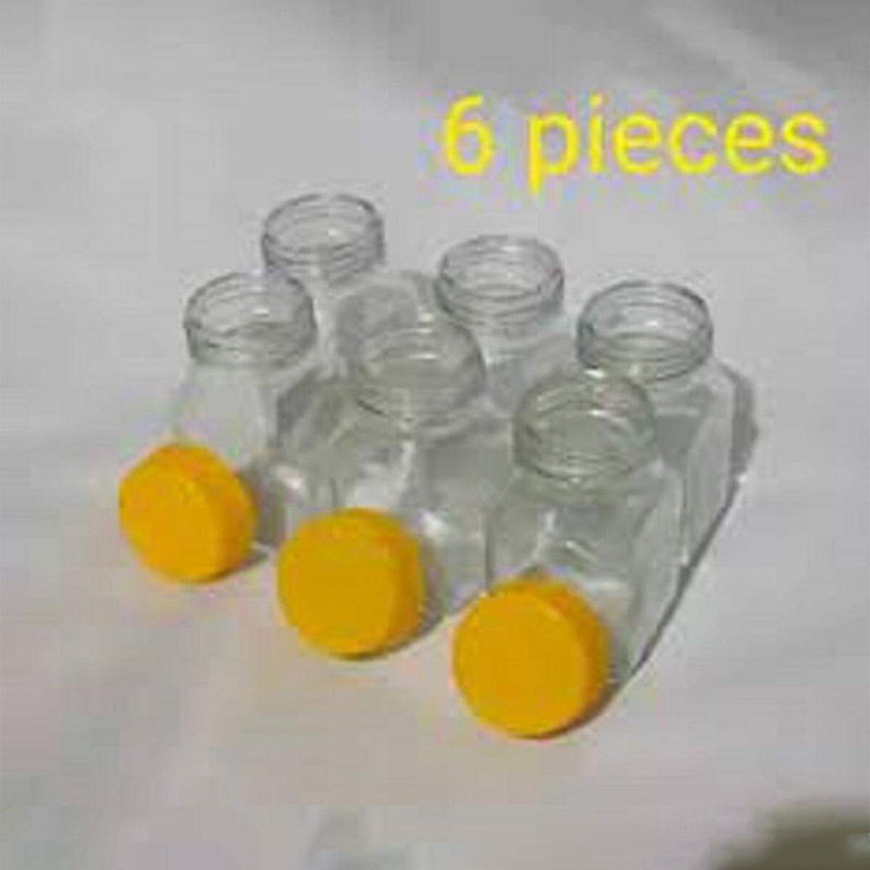 Picture of Glassware food jar food container, glass jar 250gm 6pc-Transparent