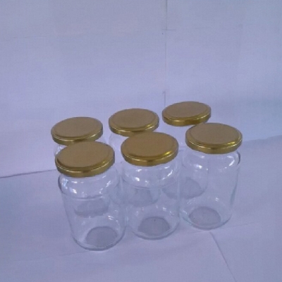 Picture of Transparent Glass Food Storage Jars 500gm Set of 3 Pieces-Transparent