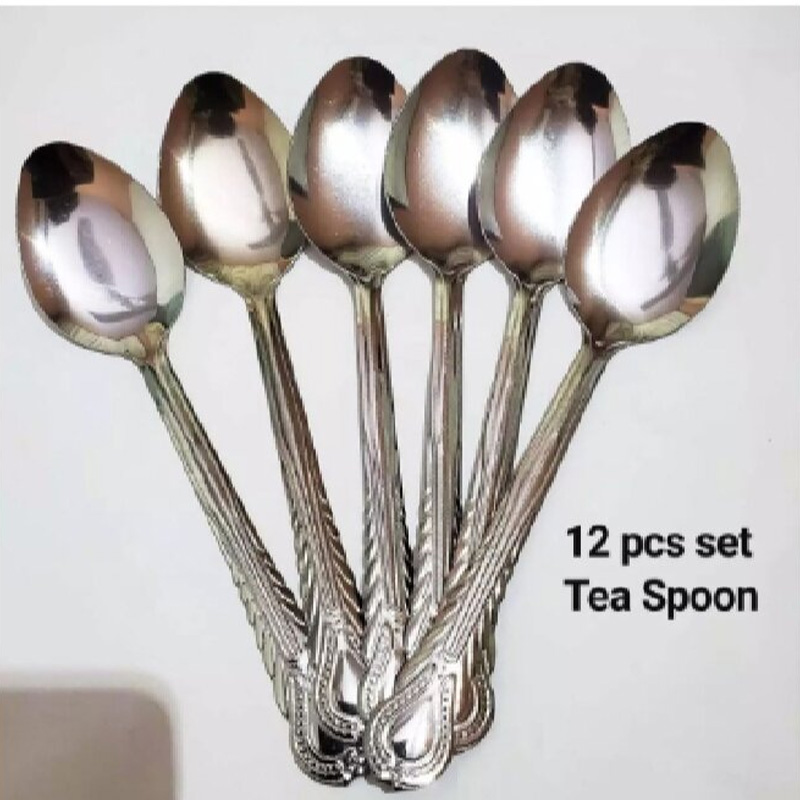 Picture of Light Wait Stainless Steel Tea spoon, (Set of 12), Silver 15cm-Silver