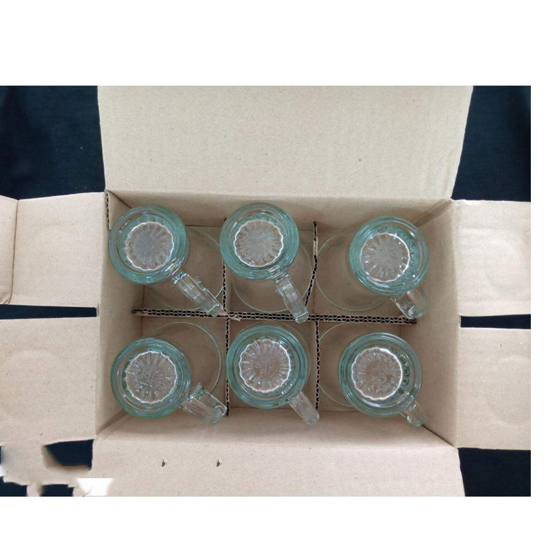Picture of Everyday Use Good Quality Tea coffee Cup set Crystal Clear transparent Beautiful unique design Premium Cup Set 6 Piece  per capacity 120 Ml-Multicolor