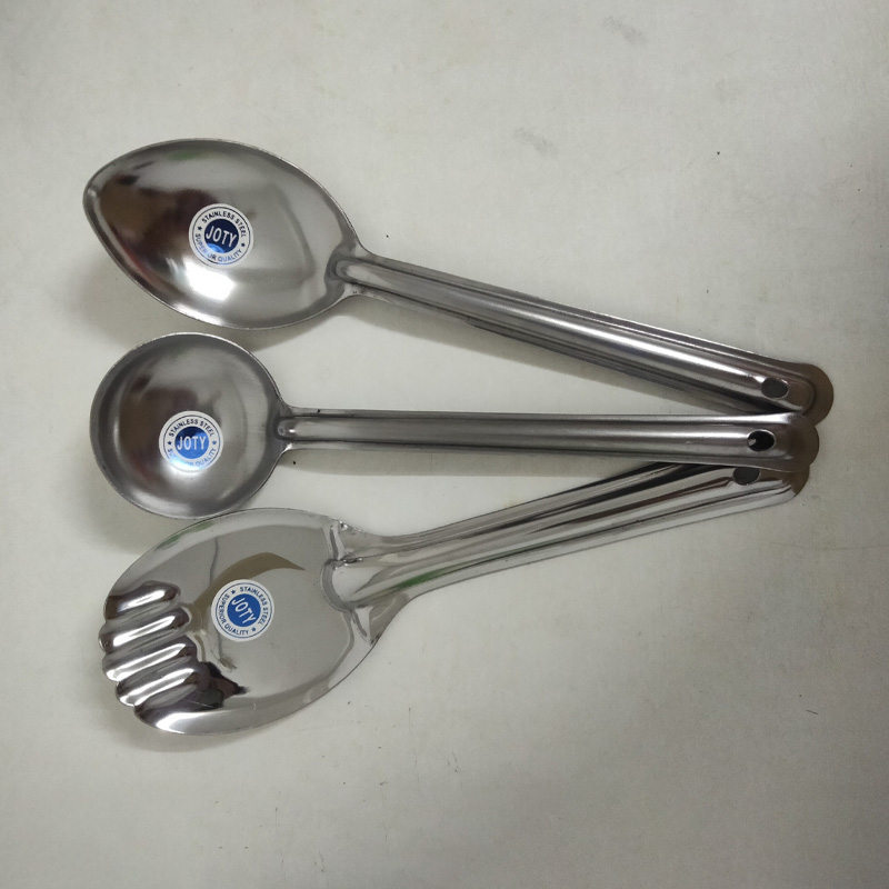 Picture of Serving Spoon Set/Rice Spoon/Curry Spoon/Pulse Spoon-Stainless Steel-3 Pieces-Multicolor