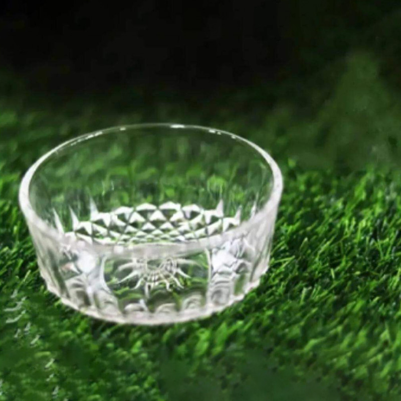 Picture of Everyday Use good quality Strong unique design Heavy Crystal clear 200 Ml Firni Bati Set/ Curry bati /Snack Bowl Set/Soup Set/-6 Piece-Multicolor