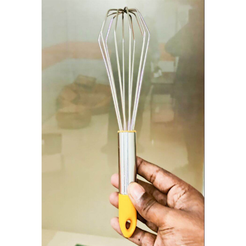 Picture of Hand-Held Egg Beater Steel - Stainless Steel Manual Egg Beater Hand Whisk Mixe-Multicolor