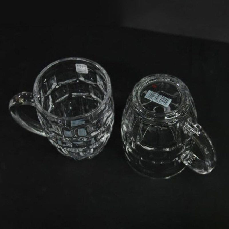 Picture of Everyday Use  Transparent Beautiful unique design Water /Drinking/Coke /Sorbat /Juice premiumv  Big Size 500 Ml Mug 1 Piece-White