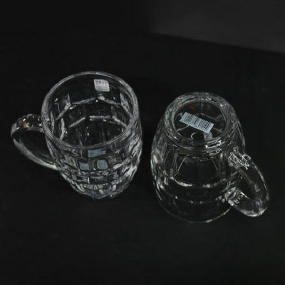 Picture of Everyday Use  Transparent Beautiful unique design Water /Drinking/Coke /Sorbat /Juice premiumv  Big Size 500 Ml Mug 1 Piece-White