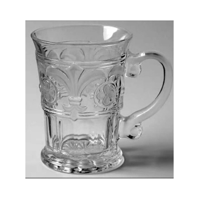Picture of Everyday Use Transparent Beautiful unique design Water /Drinking/Coke /Sorbat /Juice premiumv Big Size 400 Ml Mug 1 Piece-White