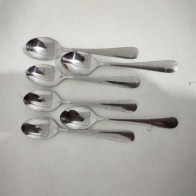 Picture of Stainless Stee  Long Handle Spoon  Soup Spoon Tea Set 6 pcs-Multicolor
