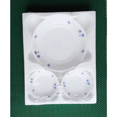 Picture of good quality unique design opal Firni family Glass Bati Set 7 Piece-Multicolor