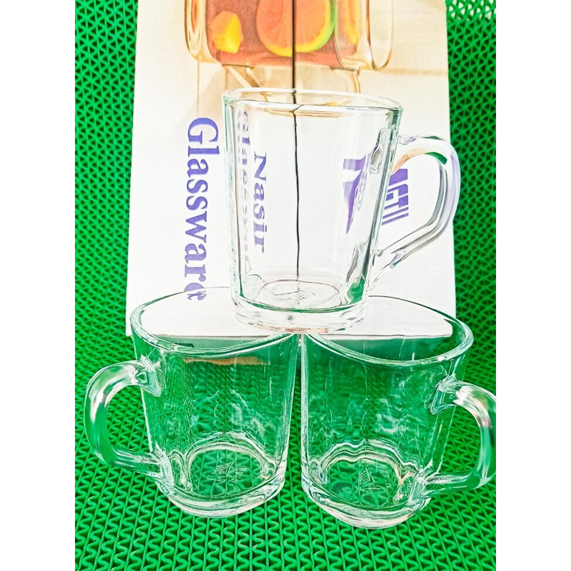 Picture of Transparen  good Quality crystal clear strong 100 Ml Tea  coffee Cup Set 6 Piece-White