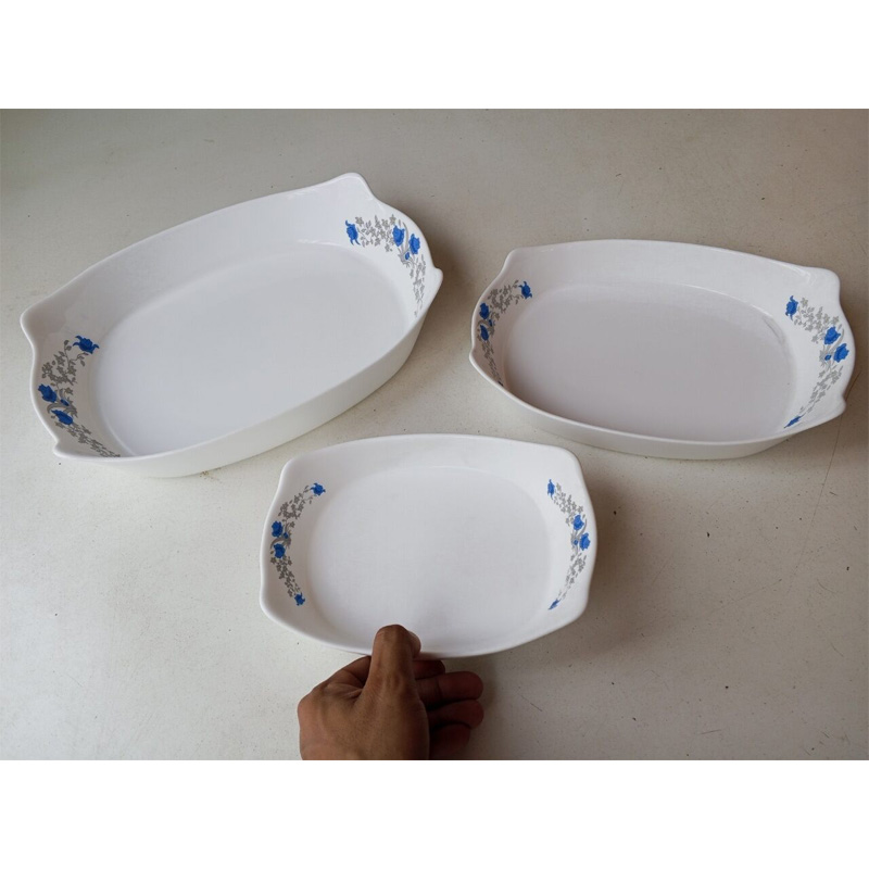 Picture of good qualities unique design  Including Serving Dish Snack  Dish Soup & Firni Bati set 3 Piece-Multicolor