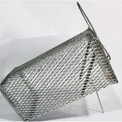 Picture of Rat  Mouse Catching Trap Cage  1 Piece Effective, Easy-to-Use, Reusable Rodent Trap for Small & Big Rats -ইঁদুর ধরার ফাঁদ-Silver
