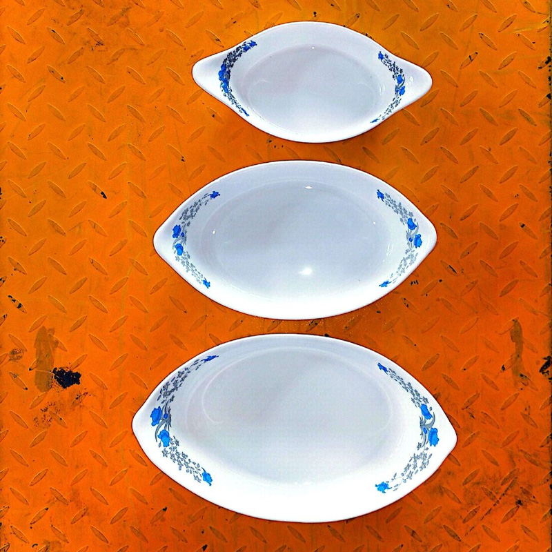Picture of good qualities unique design  Including Serving Dish Snack  Dish Soup & Firni Bati set 3 Piece-Multicolor
