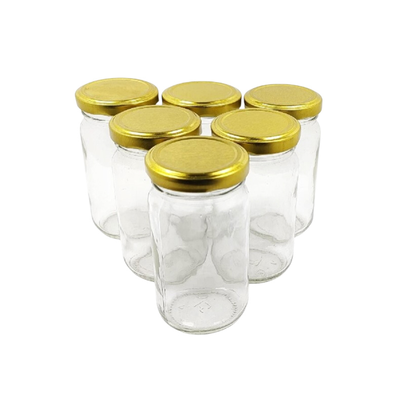 Picture of Transparent Glass Food Storage Jars 500gm Set of 3 Pieces-Transparent