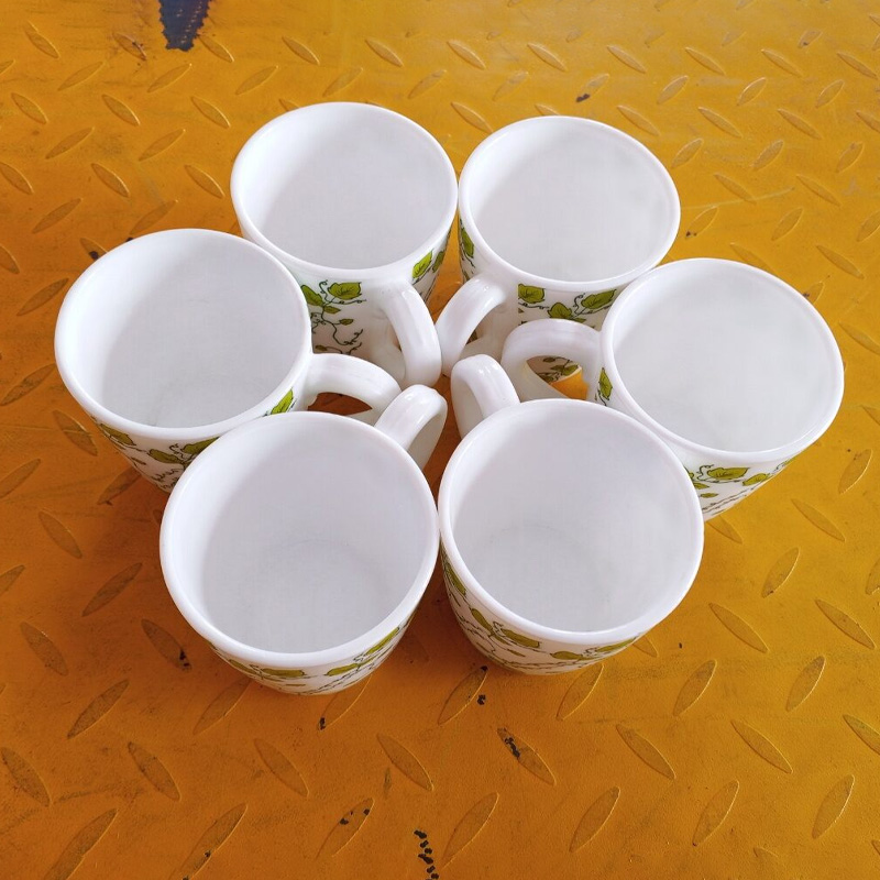 Picture of Opal Printed Tea Coffee Mug Set 200 Ml 6 Piece-Multicolor