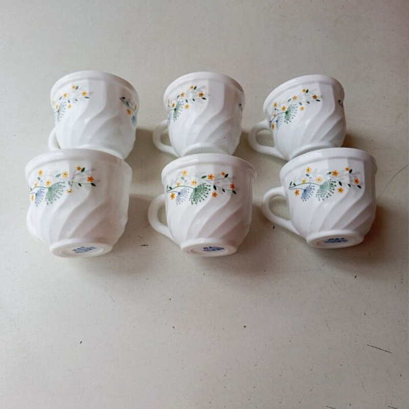 Picture of Opal Printed Tea Coffee Mug Set ১৮০ Ml 6 Piece-Multicolor