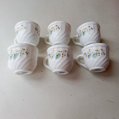 Picture of Opal Printed Tea Coffee Mug Set ১৮০ Ml 6 Piece-Multicolor