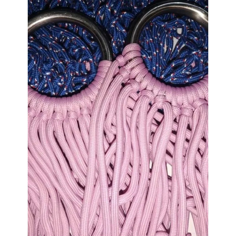 Picture of Good quality swing hanging swing made of good quality thread for everyone's use with steel rings on both sides - 1 piece-Multicolor
