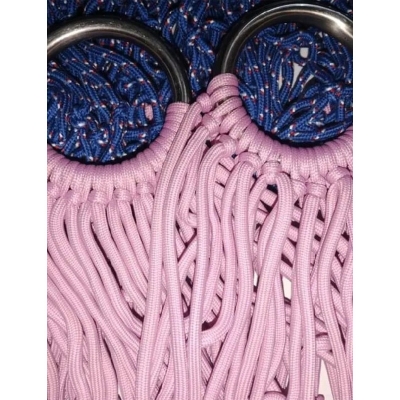 Picture of Good quality swing hanging swing made of good quality thread for everyone's use with steel rings on both sides - 1 piece-Multicolor