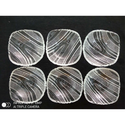 Picture of Everyday Use good quality Strong unique design Heavy Crystal clear per capacity 170 Ml Firni Bati Set/ Curry bati /Snack Bowl Set/Soup Set/-6 Piece-Multicolor