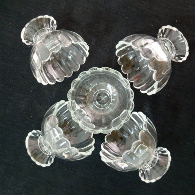 Picture of Everyday Use good quality Strong unique design Heavy Crystal clear per Capacity 250 Ml Firni Bati Set /Snack Bowl Set/Soup Set/ Ice-cream  Bati set  6pcs