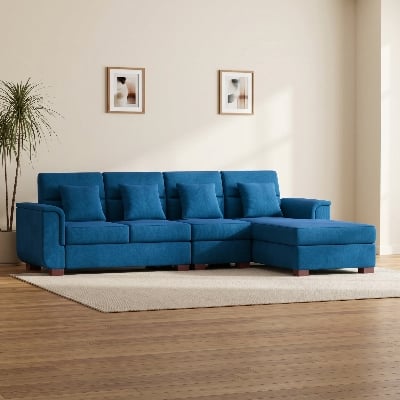Picture of REGAL L SHAPE SOFA- PARIS SDC-365-3-1-20 (L SHAPE SOFA SET)-FABRIC-2160