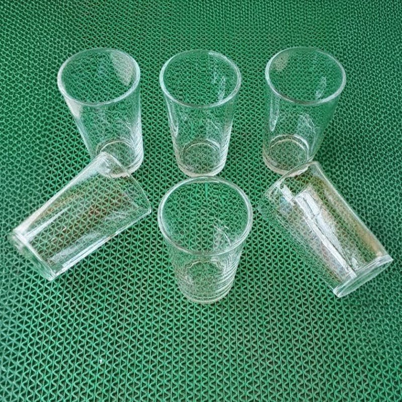 Picture of Everyday Use good quality strong Crystal clear  Water Glass set  6 Piece Per Capacity 250 Ml-White