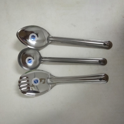 Picture of Serving Spoon Set/Rice Spoon/Curry Spoon/Pulse Spoon-Stainless Steel-3 Pieces-Multicolor