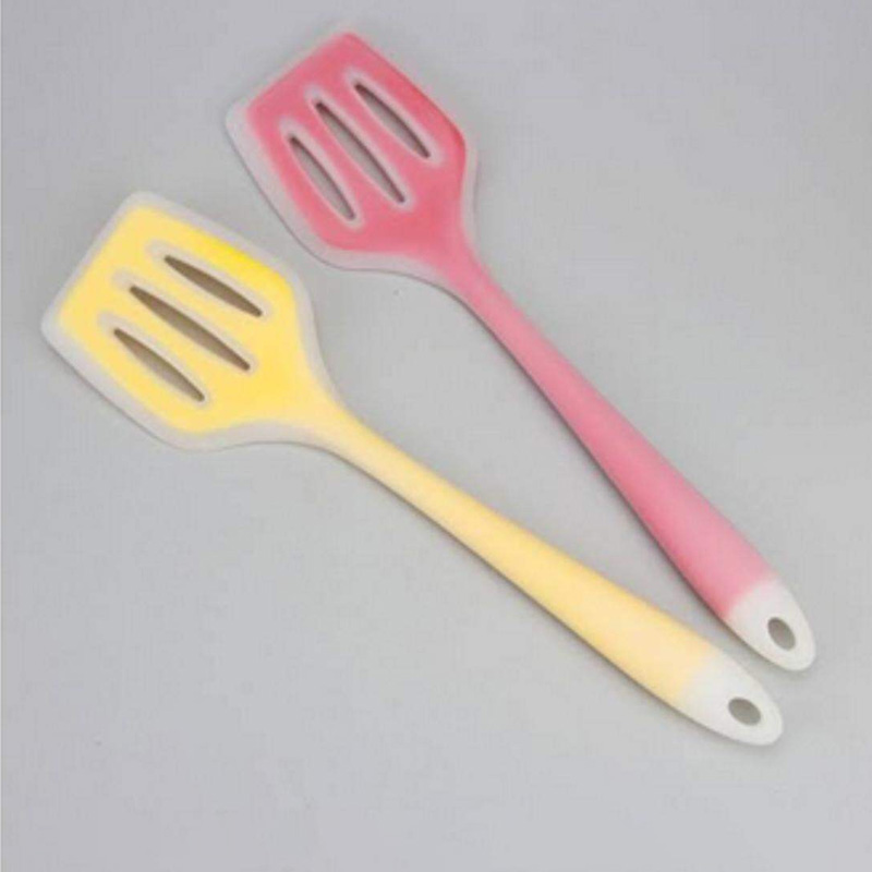 Picture of Good Quality Strong Beautiful Unique Design Nonstick Silicone Spoon 1Piece-Multicolor