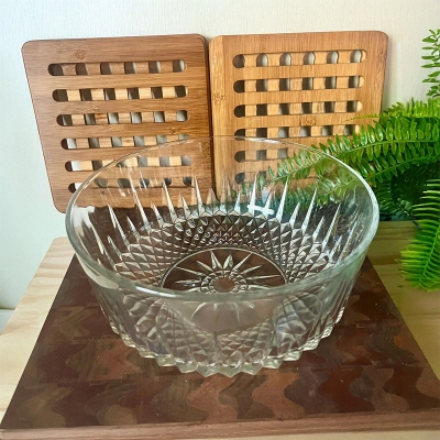 Picture of Everyday Use good quality Strong unique design Heavy Crystal clear 200 Ml Firni Bati Set/ Curry bati /Snack Bowl Set/Soup Set/-6 Piece-Multicolor