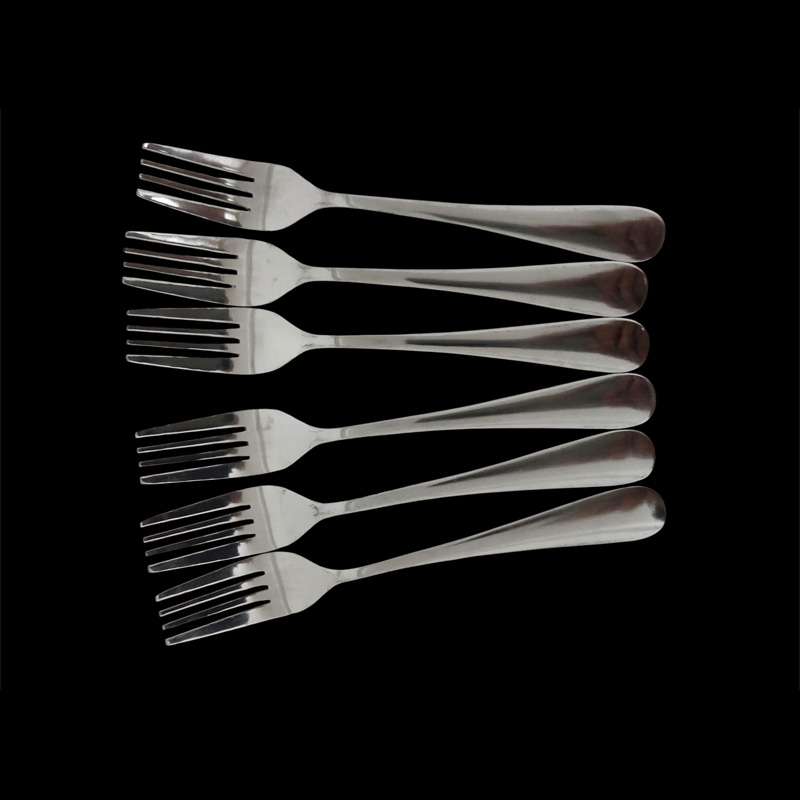 Picture of Stainless Stee Long Handle Fork Spoon Set (6 Pcs)-Multicolor
