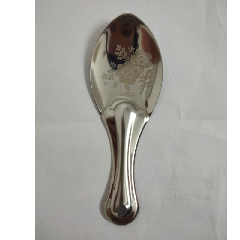 Picture of Stainless steel good means beautiful design sturdy yogurt spoon 1 piece-White