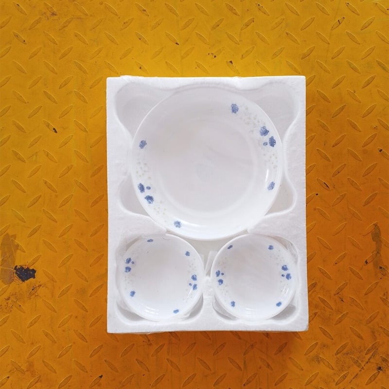 Picture of good quality unique design opal Firni family Glass Bati Set 7 Piece-Multicolor