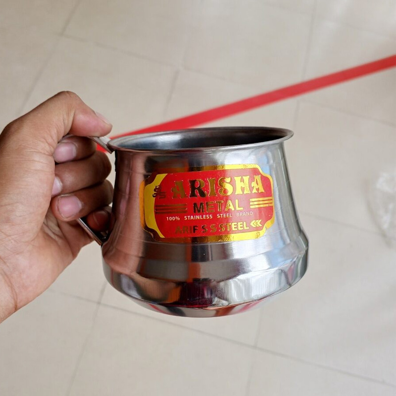 Picture of good quality strong majbut Round stainless steel  water mug 700 Ml 1Piece-Silver