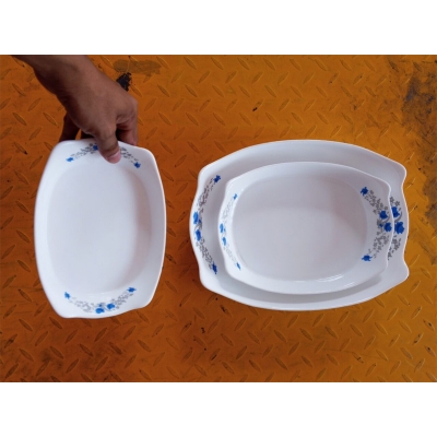 Picture of good qualities unique design  Including Serving Dish Snack  Dish Soup & Firni Bati set 3 Piece-Multicolor
