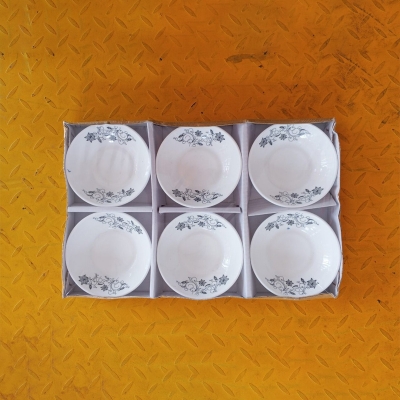 Picture of good quality unique design opal Firni family Glass Bati Set 6 Piece-Multicolor