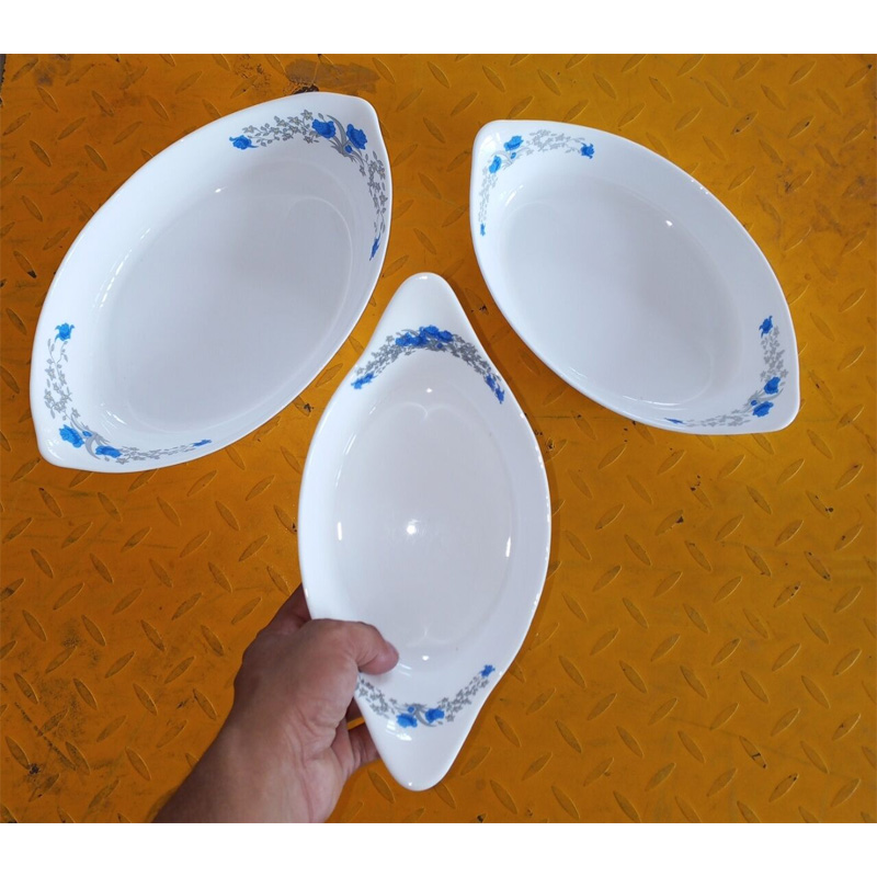 Picture of good qualities unique design  Including Serving Dish Snack  Dish Soup & Firni Bati set 3 Piece-Multicolor