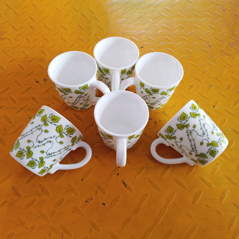 Picture of Opal Printed Tea Coffee Mug Set 200 Ml 6 Piece-Multicolor