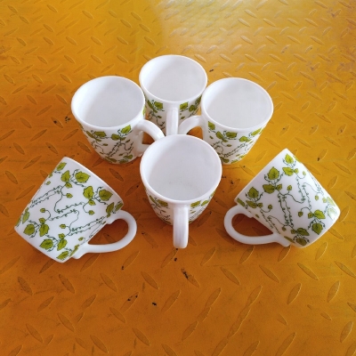 Picture of Opal Printed Tea Coffee Mug Set 200 Ml 6 Piece-Multicolor