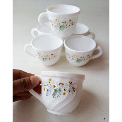 Picture of Opal Printed Tea Coffee Mug Set ১৮০ Ml 6 Piece-Multicolor
