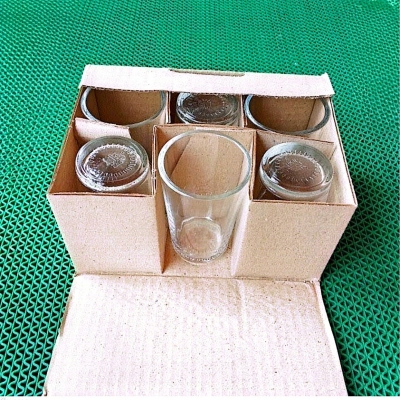 Picture of Everyday Use Good Quality Tea coffee Cup set Crystal Clear transparent Beautiful unique design Premium Cup Set 6 Piece 100 Ml-White