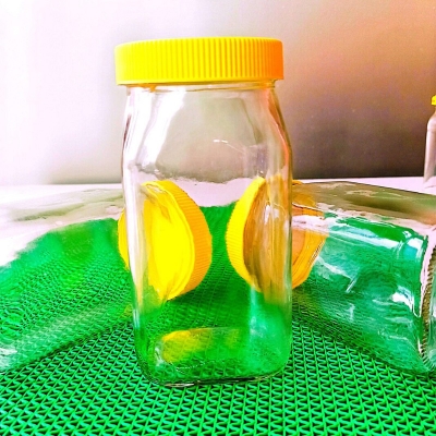 Picture of Glassware Food Jar , Food  Container,glass Jar 1000 ml 3pcs-White