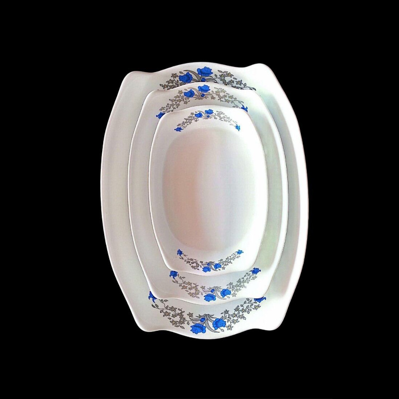 Picture of good qualities unique design  Including Serving Dish Snack  Dish Soup & Firni Bati set 3 Piece-Multicolor
